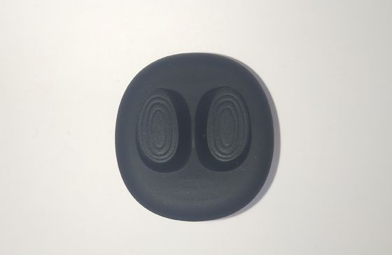 Black Silicone Rubber Parts Cylindrical Rubber Handle Sleeve 1*25mm