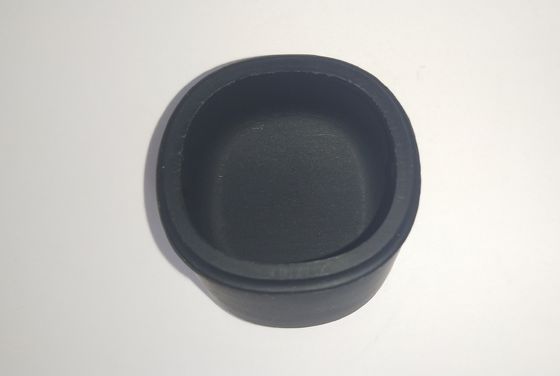 Black Silicone Rubber Parts Cylindrical Rubber Handle Sleeve 1*25mm