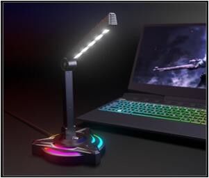 USB Desktop Meeting Full Karaoke Esports Microphone 2 Table Lamp Adjustment